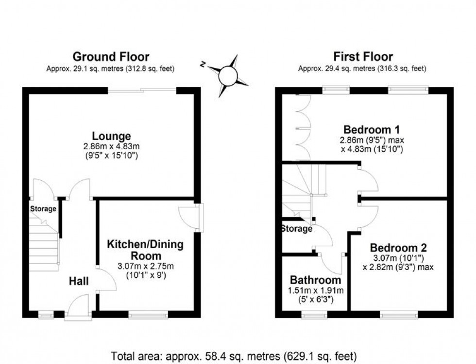 Floorplan for Ship Street, Frodsham