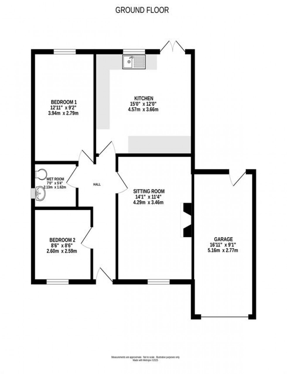Floorplan for Wharf Court, Whaley Bridge, High Peak