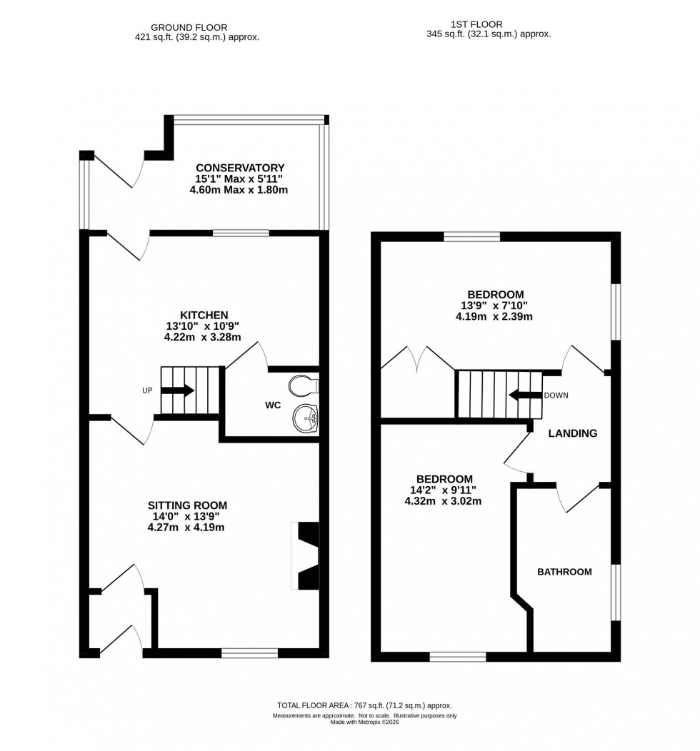 Floorplan for Highgate Road, Hayfield, SK22