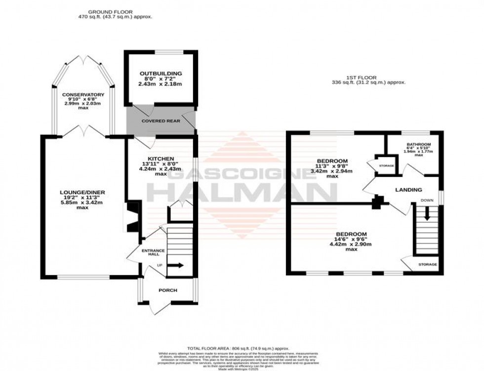 Floorplan for Hoylake Road, Sale