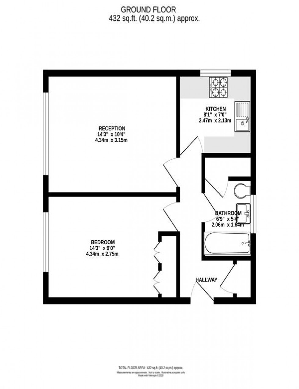 Floorplan for Cranbourne Court, Cranbourne Road, Stockport