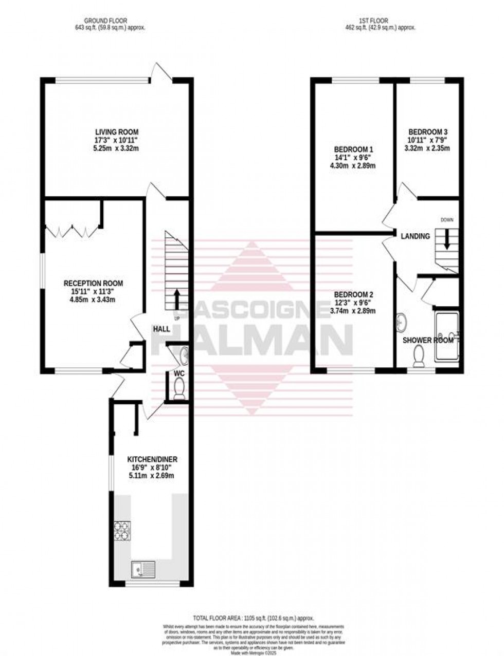 Floorplan for Chorlton Drive, Cheadle
