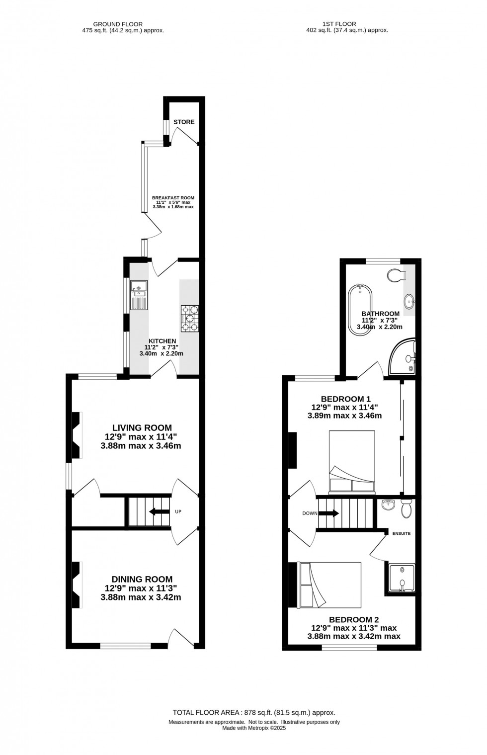 Floorplan for New Road, Anderton