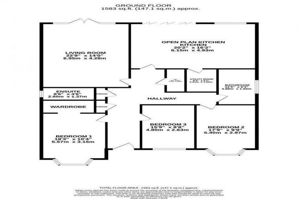 Floorplan for Lostock Hall Road, Poynton
