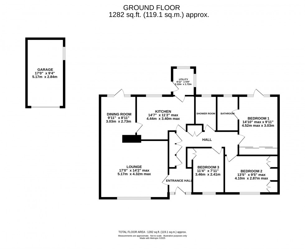 Floorplan for York Road, Grappenhall, Warrington
