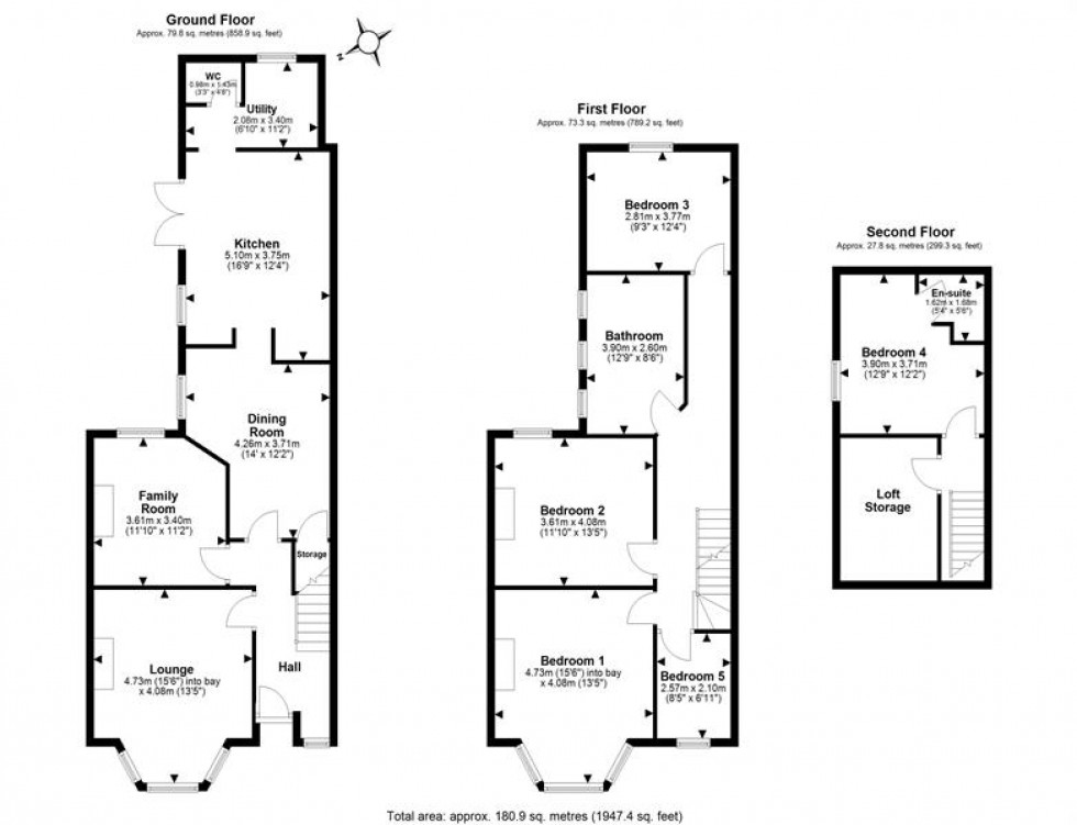 Floorplan for Kingsway, Frodsham