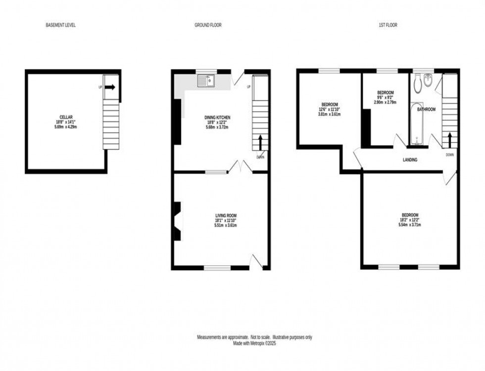Floorplan for Buxton Road, Disley, Stockport