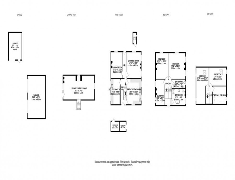 Floorplan for Moorwood Farm, Redmoor Lane, New Mills, High Peak