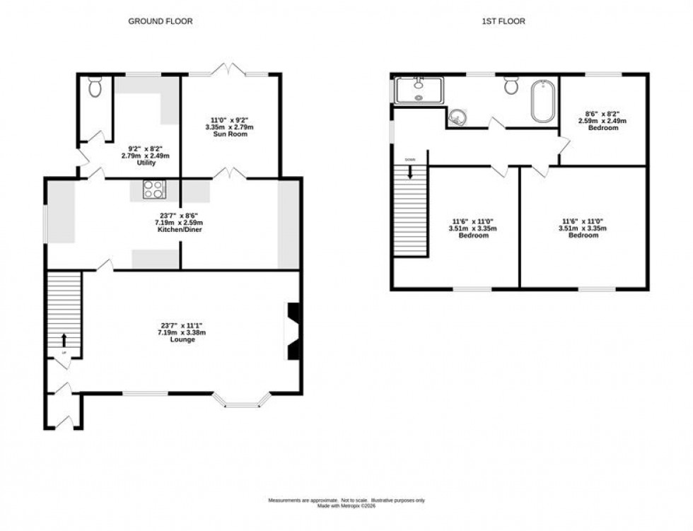 Floorplan for Kingsley Road, Frodsham