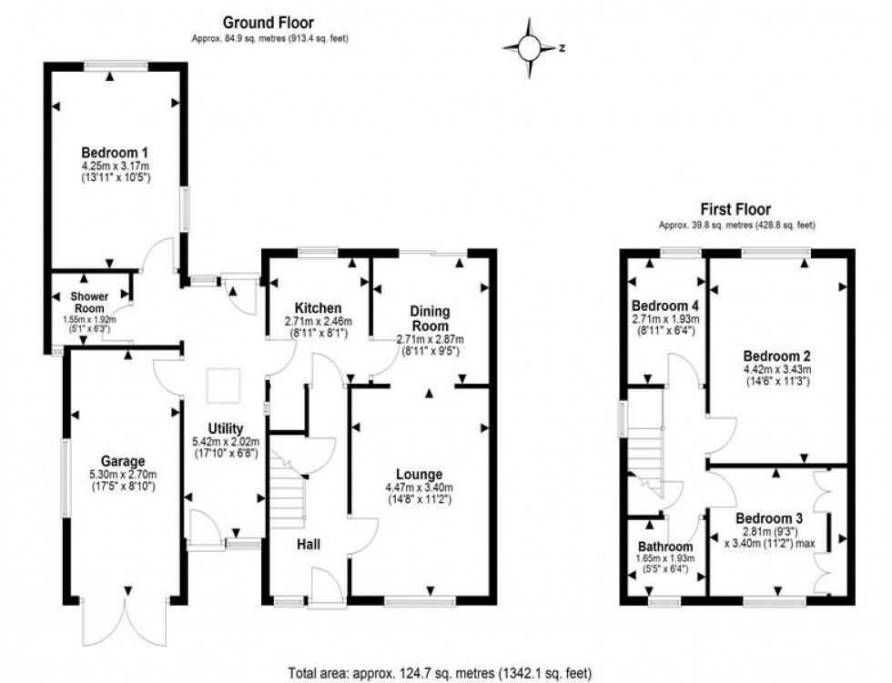 Floorplan for Long Looms, Great Barrow, Chester