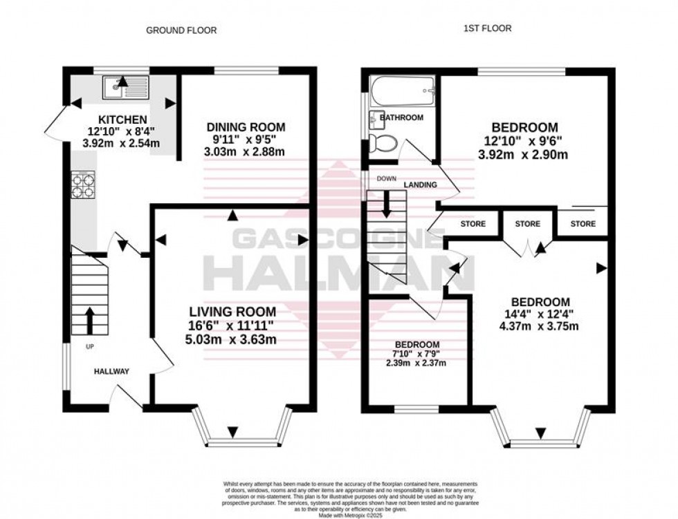 Floorplan for Dorset Avenue, Cheadle Hulme