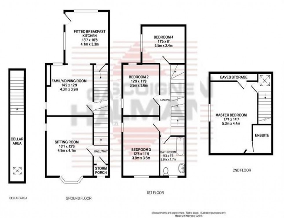 Floorplan for Whaley Lane, Whaley Bridge, High Peak