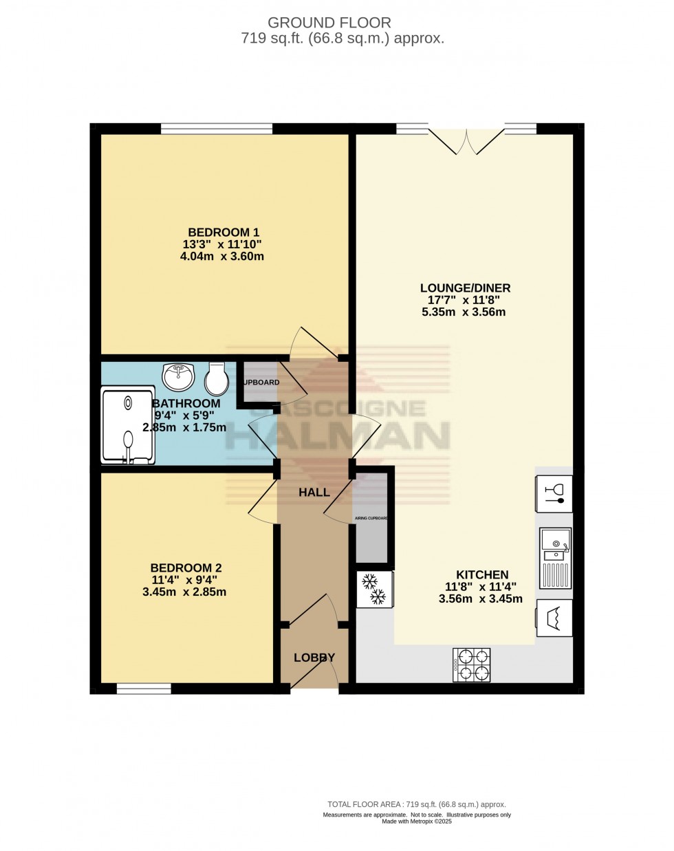Floorplan for Stonecraft Court, Taylor Street, Hollingworth, Hyde