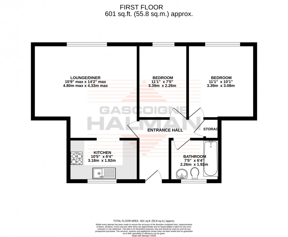 Floorplan for Oakfield Mews, Oakfield, Sale