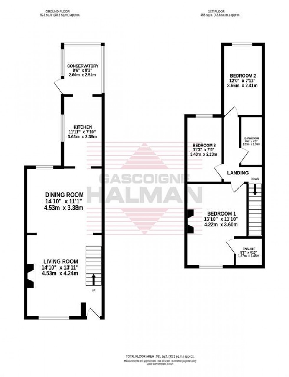 Floorplan for Cooper Street, Hazel Grove
