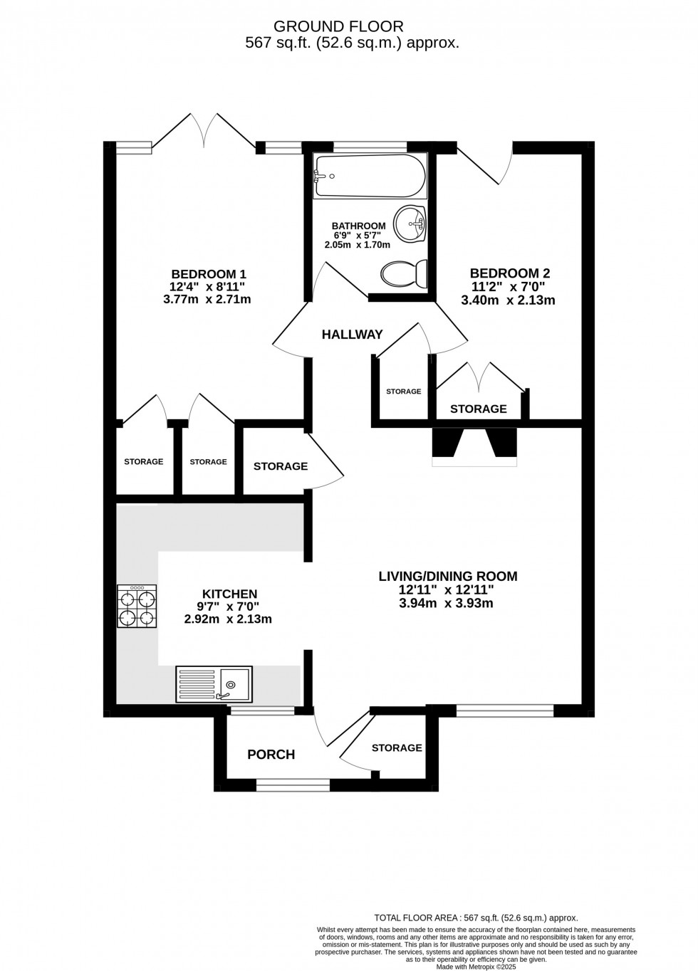 Floorplan for Caldy Road, Handforth