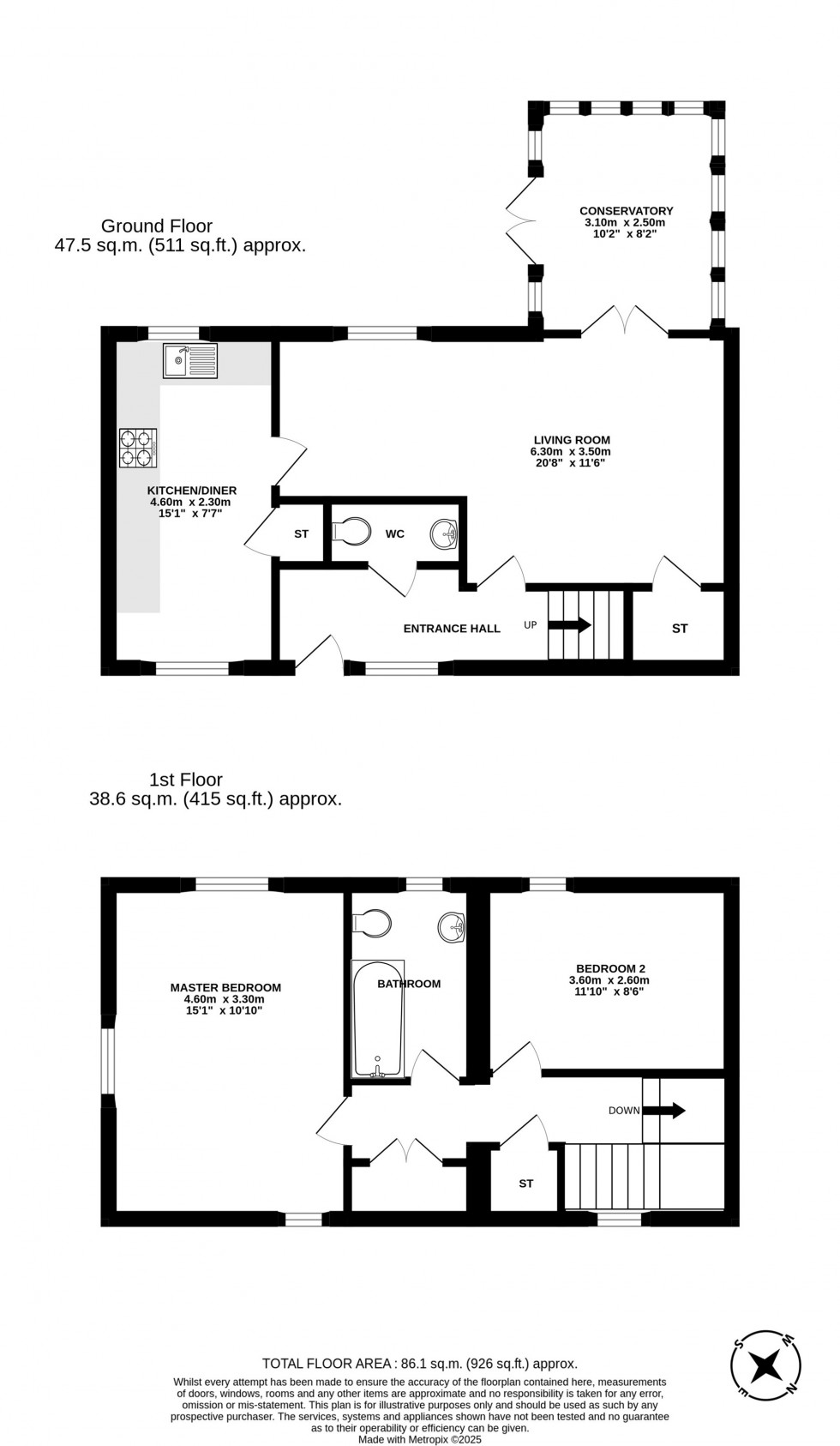 Floorplan for Whitegate, Northwich