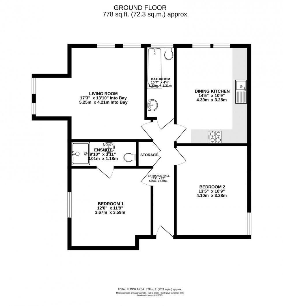 Floorplan for 50a Bronington Close, Northenden
