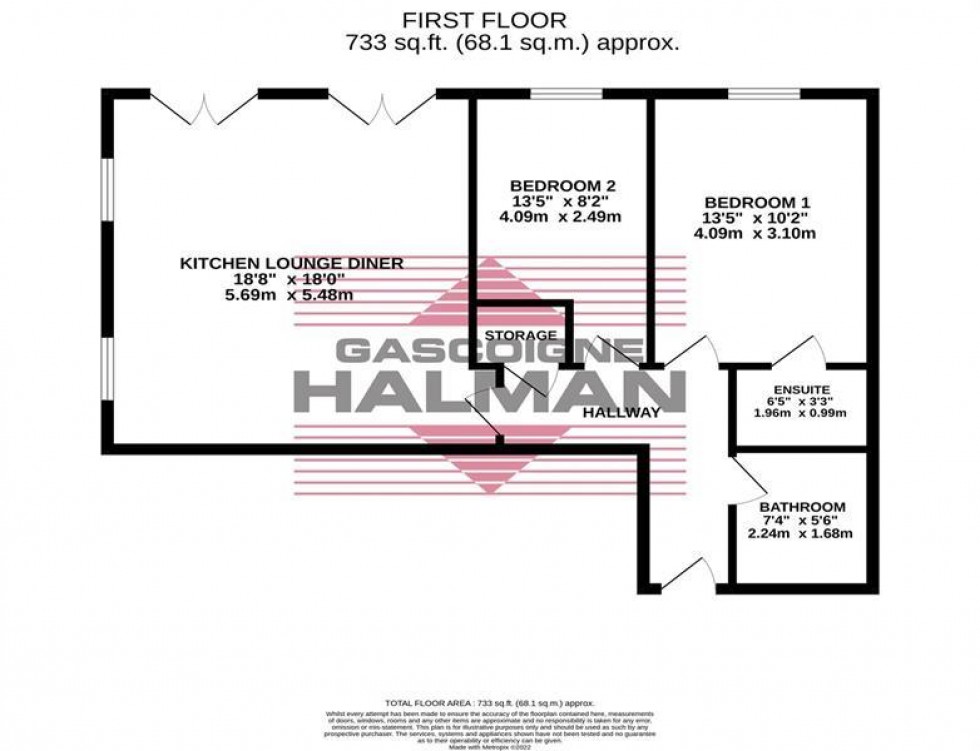 Floorplan for Dane Road, Sale