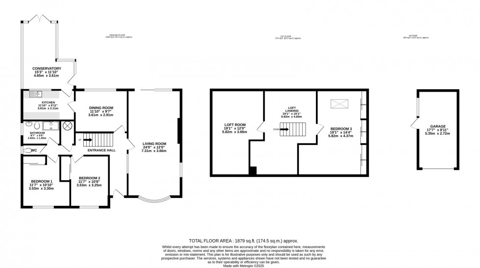 Floorplan for Mobberley Road, Wilmslow