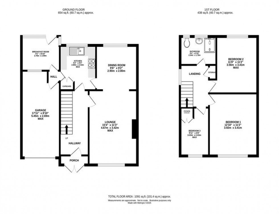 Floorplan for Green Lane, Heaton Moor