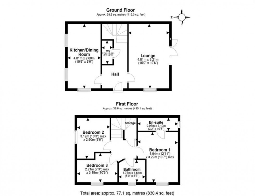 Floorplan for Telegraph Way, Helsby, Frodsham