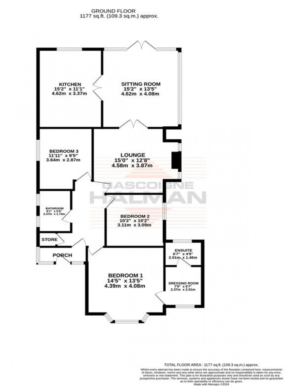 Floorplan for Stoneleigh Avenue, Sale