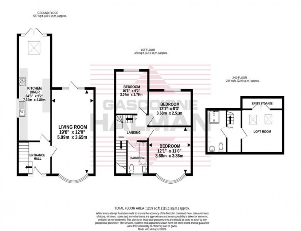 Floorplan for Park Road, Cheadle, Stockport