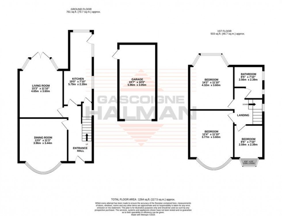 Floorplan for Barnfield Crescent, Sale