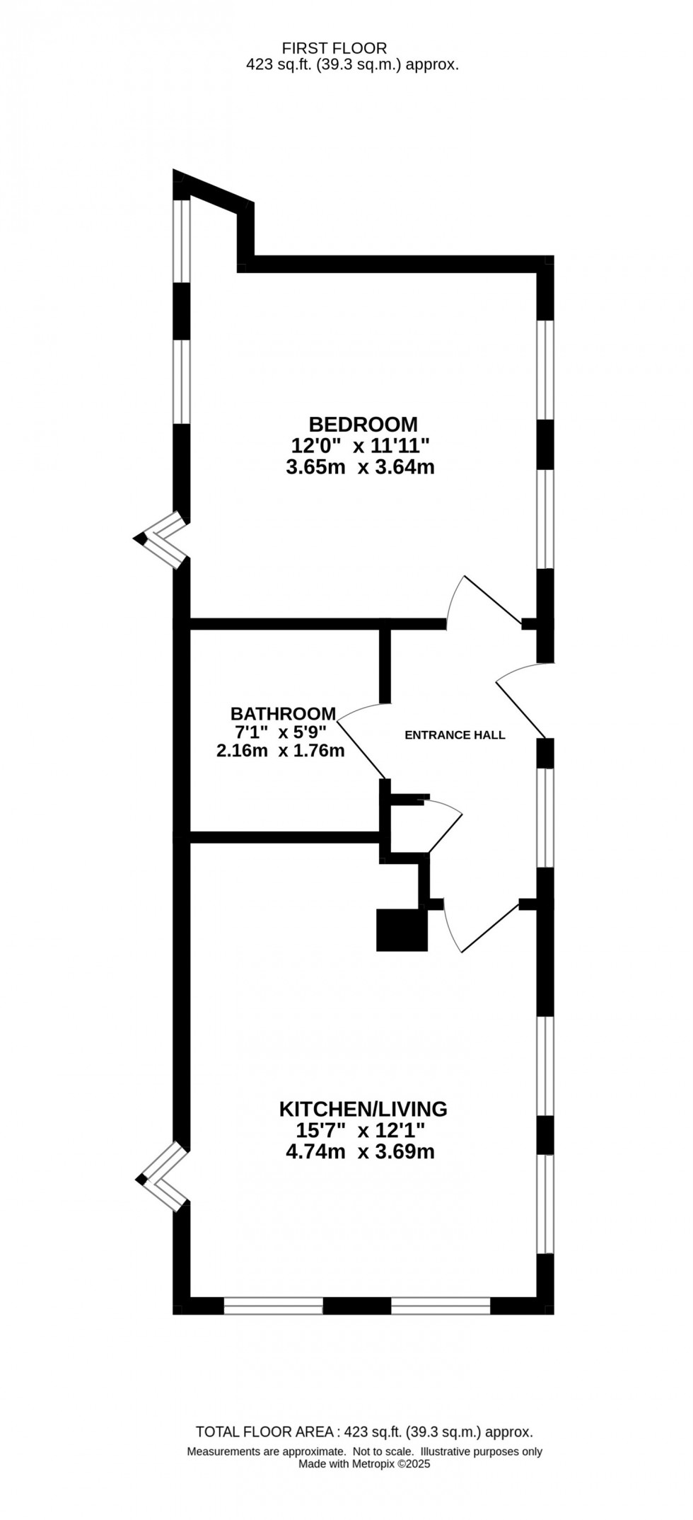 Floorplan for The Clock Tower, Elphins Drive, Warrington