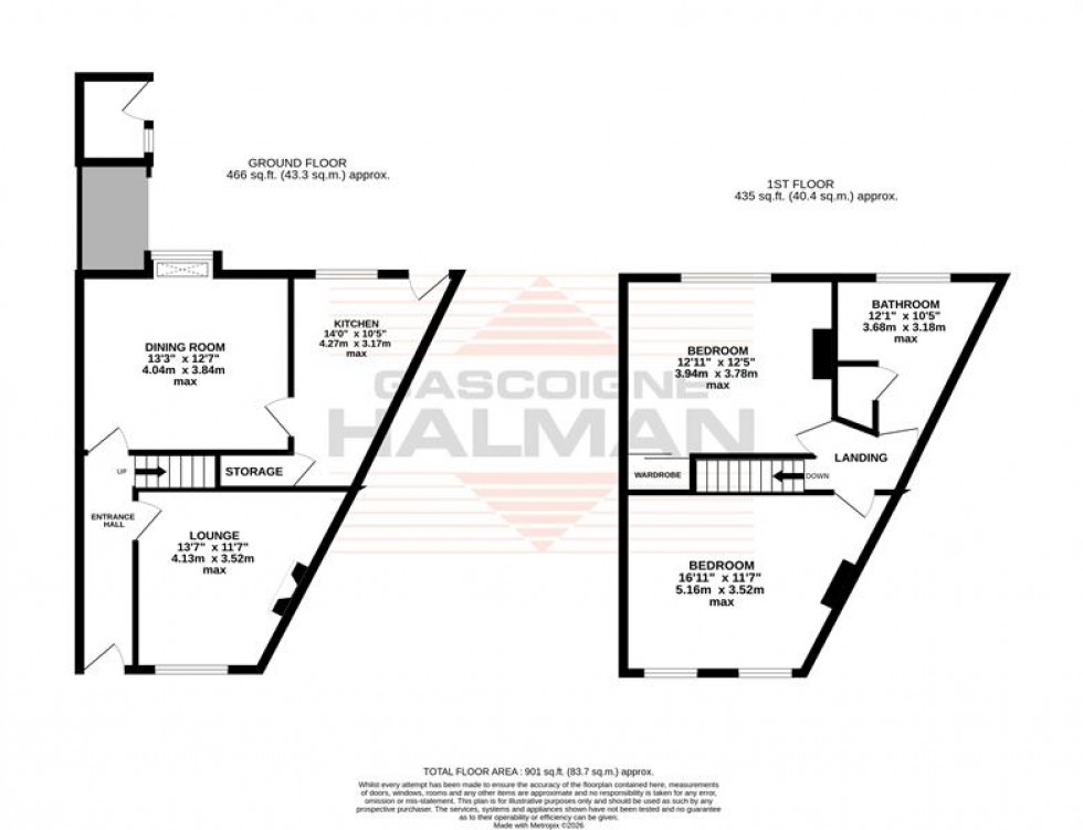 Floorplan for Hazel Avenue, Sale