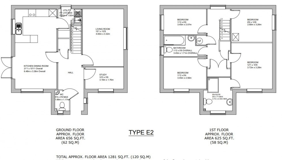 Floorplan for 74 Sandford Road, Plot 35, Beeston