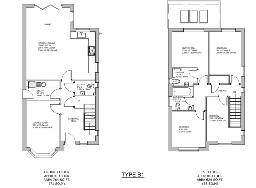 Floorplan for 74 Sandford Road, Plot 35, Beeston