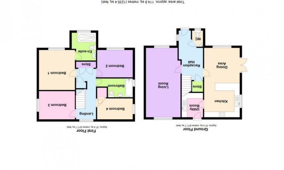 Floorplan for 16 Sandford Road, Plot 84, Beeston.
