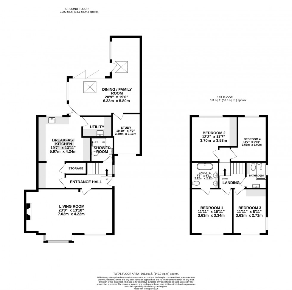 Floorplan for Birch Avenue, Wilmslow