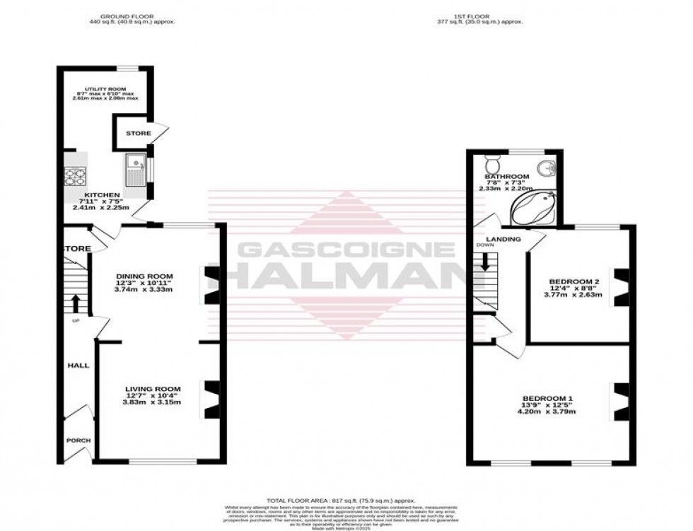 Floorplan for Birchfield Road, Stockport