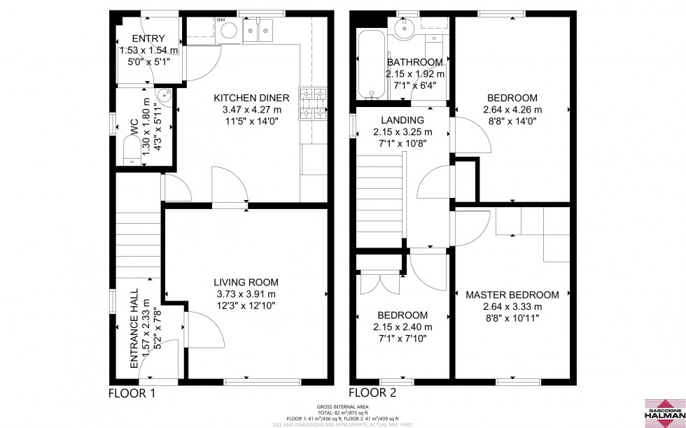 Floorplan for Shakerley Close, Oakmere, Northwich