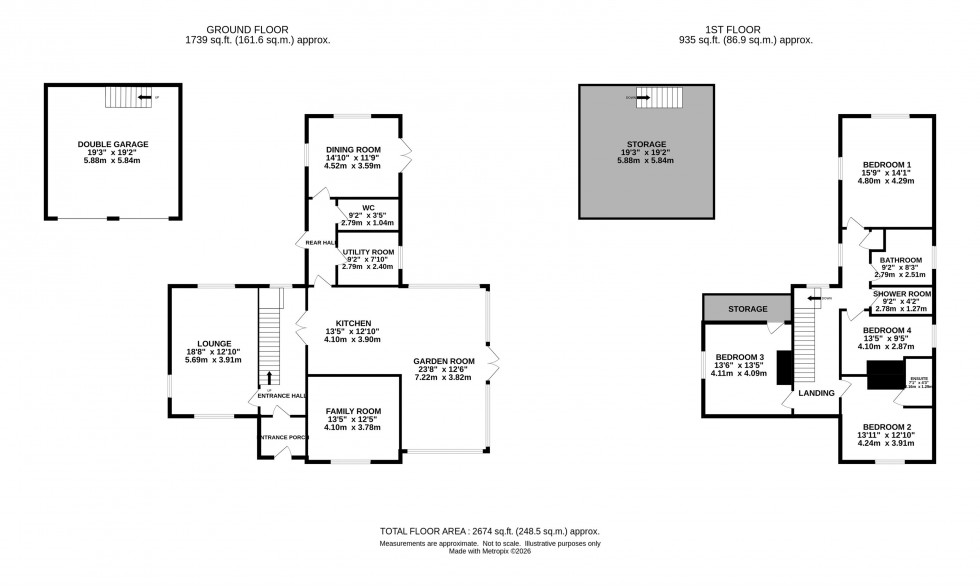 Floorplan for Longshoot Road, Lower Withington