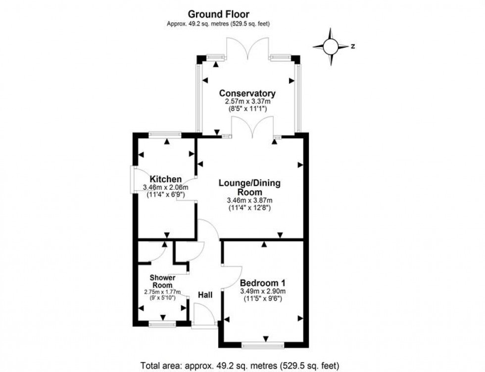 Floorplan for Withy Close, Frodsham