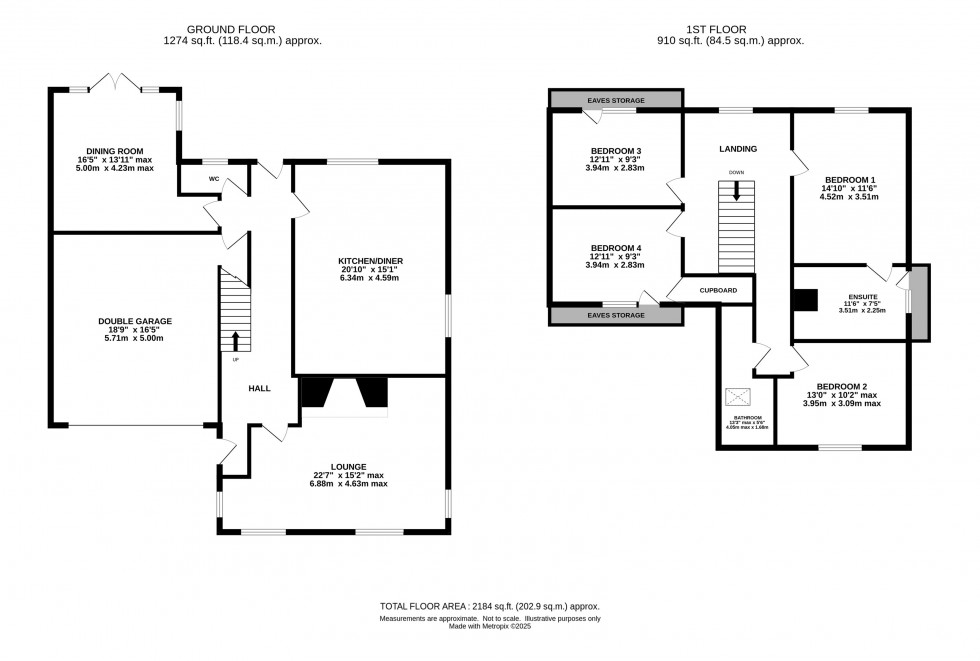 Floorplan for Beech Cottages, Stretton Road, Stretton, Warrington