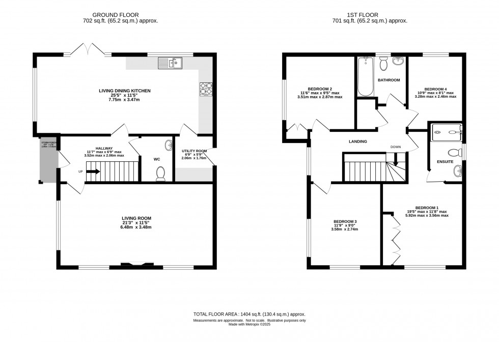 Floorplan for Devis Way, Knutsford
