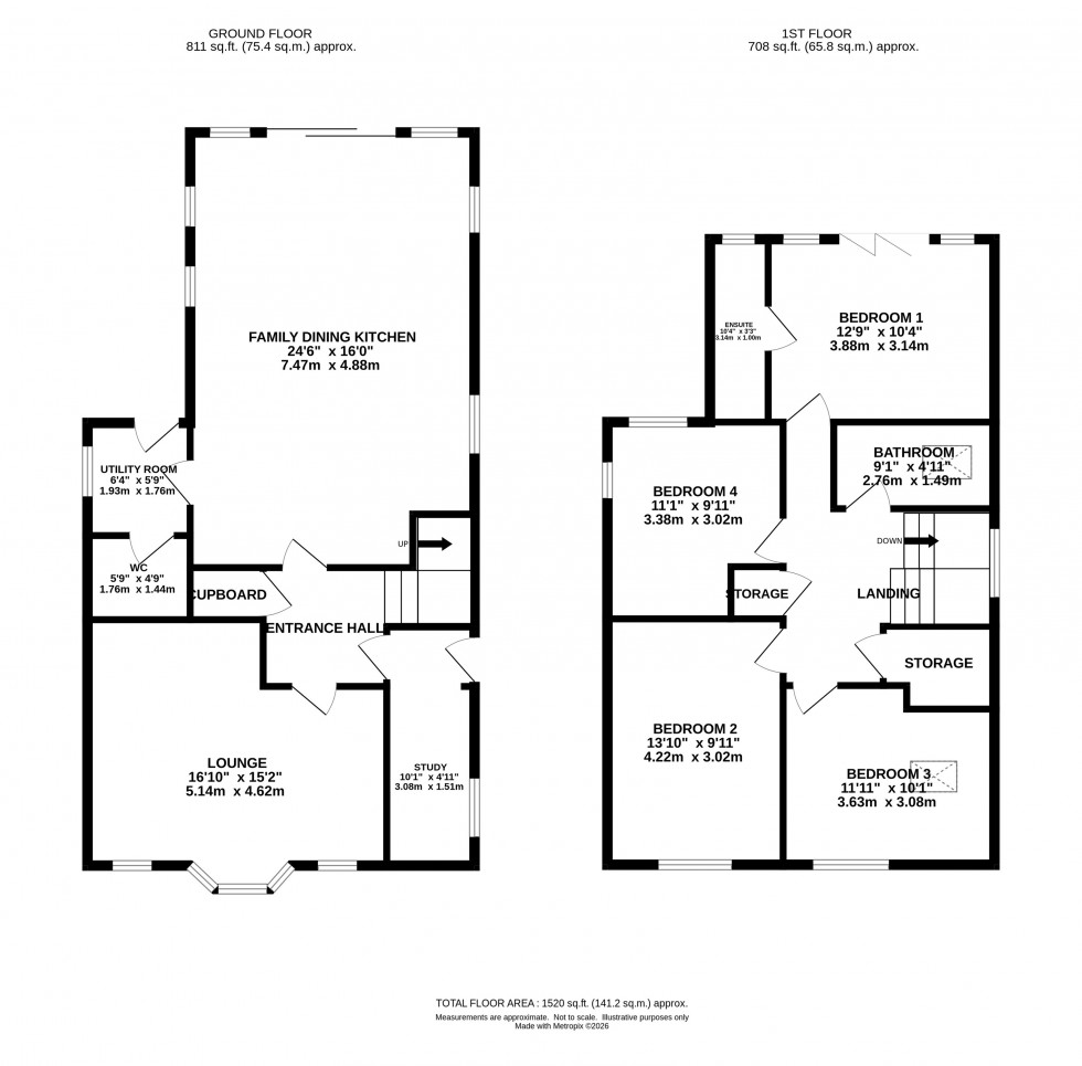 Floorplan for The Crescent, Mottram St. Andrew