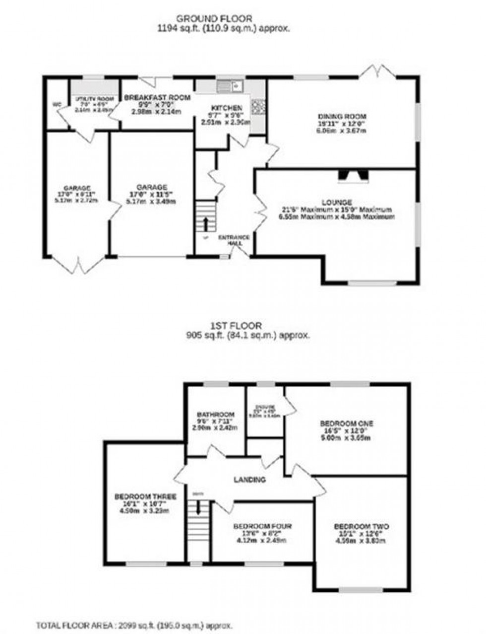 Floorplan for Detached home with Eco credentials in Bunbury Heath, Tarporley