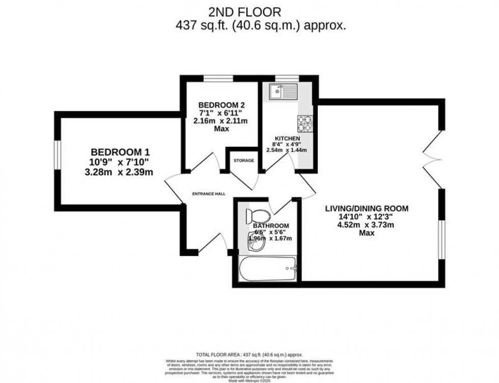 Floorplan for Kingswood Court, Grove Avenue, Wilmslow