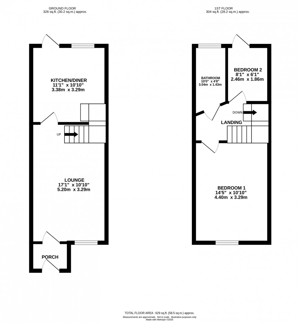 Floorplan for Mill Brow, Marple Bridge, Stockport