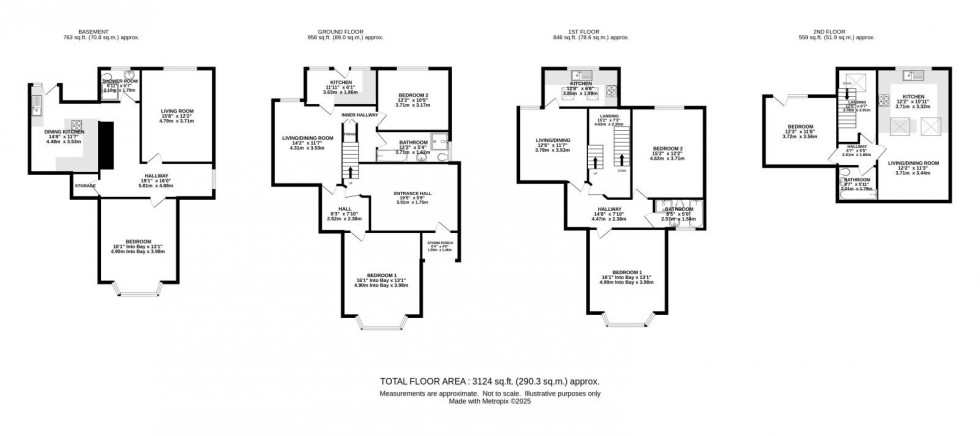 Floorplan for Old Lansdowne Road, West Didsbury