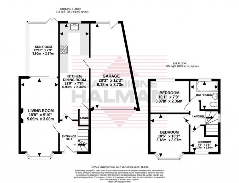 Floorplan for Norbreck Avenue, Cheadle