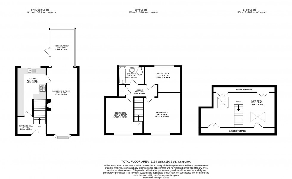 Floorplan for Barlow Road, Wilmslow