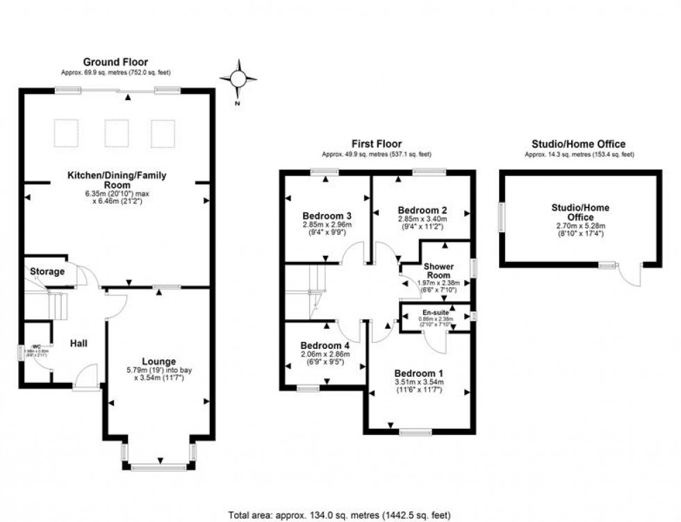 Floorplan for Saltworks Close, Frodsham