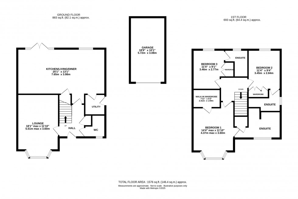 Floorplan for Lurtin Way, Daresbury, Warrington